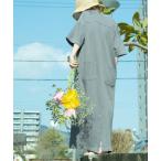 ワンピース 「UNIVERSAL OVERALL/ユニバーサルオーバーオール」 別注 配色ステッチ マキシ丈ワンピース