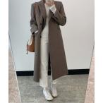 ジャケット テーラードジャケット ロングガウンコート レディース