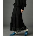 スカート レースパッチワークロングスカート(ペチスカート付) 「大きいサイズ有」GEVS.