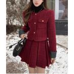  выставить Vintage стиль твид выставить обратная сторона ворсистый Y2K женский 