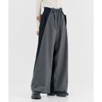 ショッピングTOKYO パンツ ドローストリングワイドウールパンツ｜セットアップ着用可能 レディース