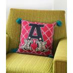 クッション クッションカバー JACQUARD CUSHION/アルファベット ジャガード織 クッション