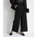 パンツ 「セレモニー」ベルト付ハイウエストワイドパンツ レディース