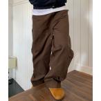 チノパン 「NOWLE」ワイドシルエット リベット ワークパンツ メンズ