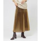 ショッピングサンヨー スカート 「ウォッシャブル」グリッターアコーディオンプリーツスカート