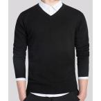  свитер вязаный [Cloudstyle]V шея вязаный tops мужской 