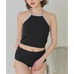 水着 アメリカンスリーブトップス付ビキニ/セット水着 レディース