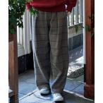 ショッピングパンツ パンツ サニークラウズ　ブランケットで作ったチェックパンツ「レディース」 レディース