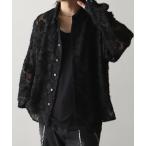 シャツ 「welise/ウェライズ」ディメンションフリンジフラワー オーバーサイズシャツ メンズ レディース