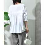 tシャツ ORGANICバックギャザーテーププルオーバー レディース