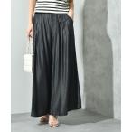 パンツ バイオシルクタックワイドパンツ レディース