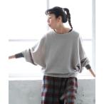 ニット セーター 黒ごまプリンのプルオーバー レディース