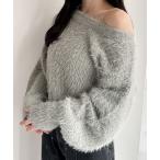 ニット セーター フェザーラメニット　291067 レディース