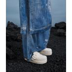 サンダル Loren ローレン テキスチャープラットフォームミュール レディース