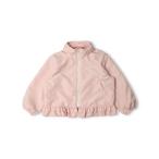 ブルゾン ジャンバー アウター 裾フリル無地ジャケット キッズ 子供服 女の子
