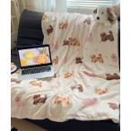 ブランケット もこもこ バレエコア イラストブランケット
