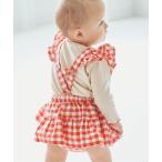 ベビー服 ロンパース 2WAYサスペンダースカートブルマ＆ロンパスセット