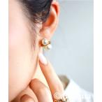 ショッピングパール ピアス ピアス ダブルパールピアス レディース