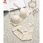 ブラジャー ショーツセット ラメ刺繍ブラセット