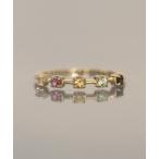 指輪 リング le bois K10 スクエア 石とばしリング レディース