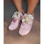 スニーカー キラキラ ビジュースニーカー レディース