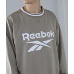 トレーナー スウェット 「Reebok/リーボック」裏毛 ロゴワッペン リブライン クルースウェット メンズ レディース