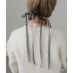 ギンガムチェックリボン2セットヘアカフ