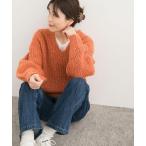 ニット セーター MIXカラーVネックニット レディース