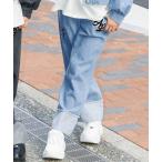 パンツ ワッペンワイドデニムパンツ キッズ 子供服 女の子
