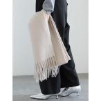 ストール マフラー ワンポイント刺繍マフラー レディース