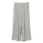 パンツ サラサ フラワーワイドパンツ レディース