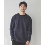 トレーナー スウェット フェイクスウェードエンボス加工スウェット メンズ