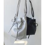 ショルダーバッグ バッグ ●フェイクレザー リボンショルダーバッグ レディース