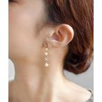 ショッピングパール ピアス ピアス ビジューフラワー×パールピアス レディース