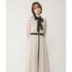 ドレス ビーズ刺繍ドットドレス