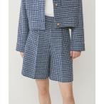 ショッピングハーフパンツ レディース パンツ チェックツイードハーフパンツ レディース