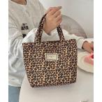 トートバッグ Mignonjour/ヒョウ柄ミニトートバッグ M2622 レディース