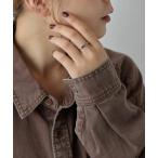 指輪 リング 「金属アレルギー対応/ステンレス」イニシャル細リング レディース