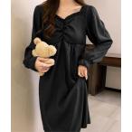 ルームウェア 部屋着 パッド付パジャマワンピース レディース