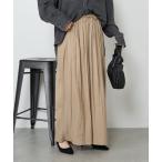 パンツ プリーツワイドパンツ レディース