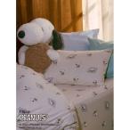 ベッド 寝具 「PEANUTS」「Sleep」SNOOPY×BEAR 総柄ピローケース