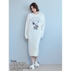 パジャマ ルームウェア 「PEANUTS」SNOOPY×BEAR ジャガードワンピース レディース