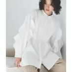 ブラウス シャツ 袖フリルチュニック レディース