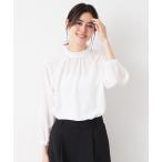 ブラウス シャツ 「入卒/セレモニー/洗える」フリルネックブラウス レディース