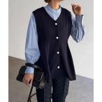 ベスト ジレ 「セレモニー対応可」ペプラムジレジャケット レディース