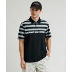  рубашка-поло Wide Polo Border Shirt S/S мужской 