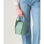 ハンドバッグ シュリンクレザーバケットハンドバッグ