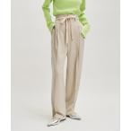 スラックス パンツ 「オケージョン」ドロストスラックス レディース