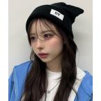 ニット帽 ニットキャップ 「OY/オーワイ」 EAR LOGO BEANIE/イヤーロゴビーニー レディース メンズ