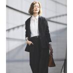 ショッピングセレモニー セットアップ 洗える ストレッチ ｜ 楽ちん ベーシックスーツ スリットヘム テーラードジャケット / セミワイドパンツ ｜ 入学式 卒業式 セレモニ